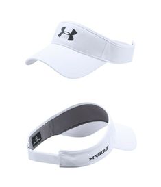 Under Armour Mens Golf Sports Visor Adjustable HeatGear Core Hat #1291834 OSFA CLICK HERE FOR MORE UNDER ARMOUR HATS  CLICK HERE FOR MORE UNDER ARMOUR HATS  CLICK HERE FOR MORE UNDER ARMOUR HATS  void harsh glare on the golf course with this traditional designed golf visor. For increased comfort the visor features a HeatGear® sweatband to keep you dry and cool, plus features Under Armour branding on the front and side. This visor has an adjustable closure for a more secure fitting, and has a tra Functional Breathable Sports Visor, Breathable Solid Color Sports Visor, Functional Breathable Visor For Sports Events, Breathable Sports Visor, Sporty Adjustable Visor For Sports, Casual Sports Visor With Sweatband, Sports Visor Baseball Cap With Adjustable Fit, Adjustable Visor Baseball Cap For Sports, White Moisture-wicking Baseball Cap For Outdoor