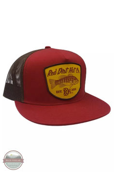 Red Dirt RDHC-285 Game Warden Cap Red 5-panel Trucker Baseball Cap, Red Trucker 5-panel Baseball Cap, Red Trucker Style 5-panel Baseball Cap, Red Trucker Hat 5-panel, Red Flat Bill Trucker Hat For Outdoor, Red Snapback Trucker Hat For Outdoor, Red Trucker Hat With Flat Brim, Red Flat Brim Trucker Hat For Outdoor, Red Trucker Snapback Fitted Hat