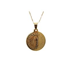 "Our Lady of Guadalupe NecklaceOur Lady of Guadalupe Pendant - The image is engraved The pendant has the words \"Nuestra Señora de Guadalupe\" (Our Lady of Guadalupe) Includes a 22\" Necklace that is Gold Filled 24K Gold Filled Pendant Measures 1 5/8\" Necklace Measures 22\" Virgen de Guadalupe con Cadena Medalla de La Virgen de Guadalupe- La imagen es gravada en la medalla La medalla tiene las palabras \"Nuestra Señora de Guadalupe\" Incluye cadena de 22\" de Oro Laminado/Chapeado Es de 24K Oro Our Lady Of Guadalupe, Bracelet Knots, Lady Of Guadalupe, Sister Love, St Michael, Our Lady, The Words, Cross Pendant, Pendant Necklaces