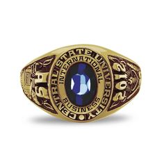 This ladies' collegiate class ring by ArtCarved® has your choice of a 7.0 x 5.0mm oval-shaped simulated stone and side customization. Choose your college and personalize with degree, academics, sports and more. Formal Customizable Oval Signet Ring, Classic Oval Customizable Signet Ring, Classic Oval Engraved Ring Customizable, Class Rings College, Graduation Ring, College Class, College Classes, College Graduation, Stone Settings