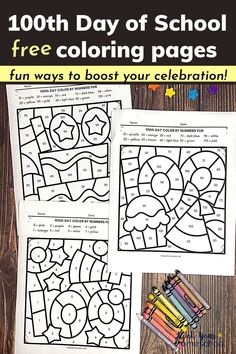 the 100th day of school free coloring pages are great for kids and adults to color