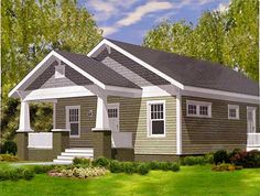 this is an artist's rendering of these small house plans