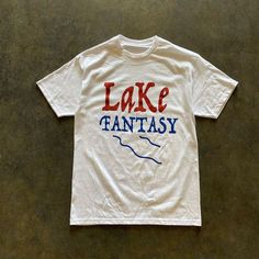 Lake Fantasy T shirt Easy 30 day return policy Quilt Size Chart, Pug Shirt, Vintage Tee Shirts, Tshirt Design Inspiration, Simple Graphic, Young T, Shirt Quilt, Quilt Sizes, 가을 패션