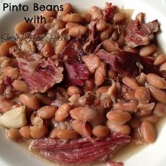 Pinto Beans with Smoked Ham Hocks Turnips 2 Tangerines Ham Hock Slow Cooker, Smoked Ham Hocks, Cooking Ham In Crockpot, Ham Hock Recipes, Ham Hocks And Beans, Beans And Ham, Ham Hocks, Pinto Bean Recipes, Batch Recipes