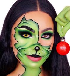 Reindeer Makeup, Half Face Makeup, Halloween Makeup Pretty, Horror Makeup