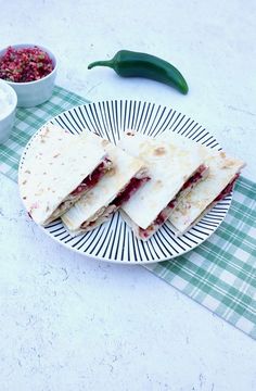 Leftover Turkey Quesadilla Fresh Cranberry Salsa, Turkey Quesadilla, Cranberry Salsa, Fresh Cranberry, Shredded Turkey, Turkey Meat, Leftover Turkey, Fresh Cranberries