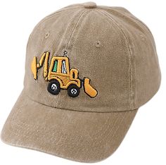 PRICES MAY VARY. High-quality Material - Excavator Kids Baseball Hat is Made of High-quality Cotton Fabric, Comfortable, Lightweight and Breathable, Easy to Carry.Built-in sweatband wicks away sweat, with 6 Panel 6 eyelets headwear. Adjustable Size - Suitable for 2-8 Years Old: Head Circumference: 19.7-21.3 Inch(50-54cm). Each cap has an adjustable convenient metal closure and can hide the extra strap, fitting most kids,teenager child boys girls, friends kids. Sun Protection - The toddler baseba Brother Presents, Outdoor Hut, Boys Hat, Big Brother Gift, Beach Running, Kids Sun, Old Head, Hat Fits, Hat Embroidery