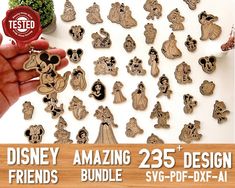 Keychains Mickey Cartoon bundle set 235+ amazing design Laser Cut File Svg Templates Glowforge Files, Svg File and laser cut engraving I cut with 3mm Playwood Mickey Mouse Minnie Mouse Pluto Winnie the Pooh Classics DuckTales Goofy  Pluto Princess Bonus + Colorful files  This Digital item DOWNLOAD INSTANTLY 3mm Box laser cut files SVG Laser cut files / Glowforge laser cut plan Laser cut Boxes Bundle Gift box Svg files These files are prepared for machines using CDR-SVG-DXF-PDF files. You can use Mickey Cartoon, Glowforge Files, Craft Machines, Mickey Cartoons, Friends Cartoon, Svg Templates, Laser Cut Box, Mickey Mouse Minnie Mouse, Friend Cartoon