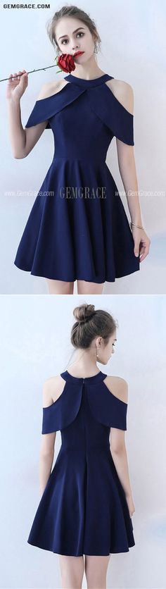 Simple Navy Blue Short Homecoming Dress Aline Blue Mini Dress With Back Zipper, Blue A-line Sleeveless Prom Dress, Blue Cocktail Dress With Back Zipper, Blue A-line Dresses For Prom Season, Royal Blue A-line Mini Dress, A-line Dress With Back Zipper For Homecoming, Blue Fitted Sleeveless Dress For Prom Season, Sleeveless Blue Dress With Back Zipper, Blue Sleeveless Dress With Back Zipper