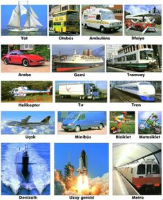 many different types of vehicles are shown in this poster