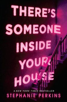 there's someone inside your house by stephanie perkins book cover with stairs in the background