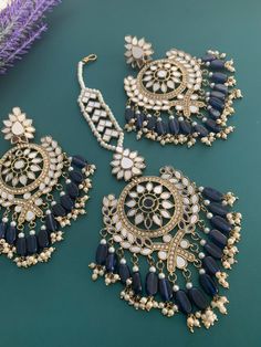 Over size mirror earring tikka. Comes in 10 differently color. High quality, light weight and glass bead work. Luxury Chandbali Tikka For Diwali, Luxury Bollywood Tikka For Diwali, Shubhman Gill, Desi Jewellery, Diamond Earrings Indian, Unique Gold Jewelry Designs, Desi Love, Diamond Earrings Design, Fancy Jewellery Designs