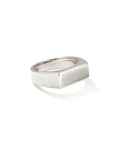 Modern yet classic, the Hudson Signet Ring in Oxidized Sterling Silver is a natural fit for those looking for a subtle everyday piece. Featuring a traditional landscape seal, this polished-yet-durable ring can be worn alone or stacked—your call. Silver Kendra Scott, Dainty Jewelry Necklace, Bar Jewelry, Silver Collection, Traditional Landscape, Demi Fine Jewelry, Silver Jewelry Rings, Silver Prices, Initial Jewelry