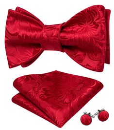 PRICES MAY VARY. 🎀MATERIAL-Silk for 1*Self Bowtie(you have to tie it yourself) +Silk for 1*Handkerchief + Stainless steel for 2*Cufflinks. 🎀SIZE-Adjustable length Neck size 13"-19"(33cm-48cm), suitable for vast majority of people,easy use. Handkerchief Size: 9 inches x 9 inches(23cm x 23cm) 🎀COLLOCATION-Made of silk textured by 1200 stitches woven craft.Necessary for men to attend wedding/party/banquet/date/graduation,best accessories for suit/shirt/tuxedo! It's also a magnificent gift for gr Paisley Flower, Suit Shirt, Successful Men, Bow Tie Set, Men Formal, Cufflink Set, Suit Shirts, Silk Wedding, Mens Bow Ties