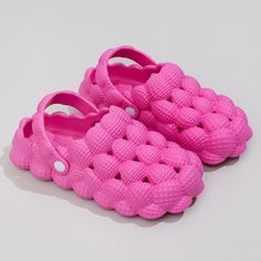 Gender: Neutral/Both Men and Women Sole material: EVA Features: Non-Slip Upper Material: EVA Fashion Element: Round Style2: Baotou Sole Craft: Injection moulded shoes Bubble Ball, Home Beach, Comfortable Slippers, Outdoor Sandals, Slip And Slide, Pink Bubbles, Greyish Blue, Outdoor Wear, Red Shoes