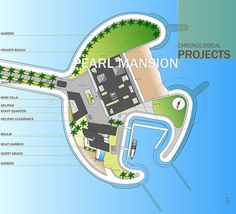 the plan for an urban park with lots of trees and buildings on top of it