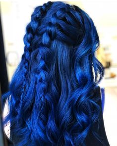 ARCTIC FOX HAIR COLOR @lizzvargashair 💎R o Y A L 💎 Paint 🎨- @arcticfoxhaircolor #poseidon + #TRANSYLVANIA  #bluehair #bluevelvethair Midnight Blue Hair, Fox Hair Color, Pretty Hair Color, Hair Color Blue, Arctic Fox, Hair Dye Colors, Hair Inspo Color