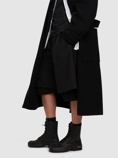 Leather upper. Side zip closure. Front lace-up closure. Reinforced eyelets. Treaded rubber sole Yohji Yamamoto Men, Leather Combat Boots, Sport Swimwear, Sports Sweatshirts, Crossbody Messenger Bag, Sports Brands, Swim Accessories, Shearling Jacket, Yohji Yamamoto