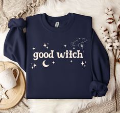 Good Witch Sweatshirt, Halloween Sweatshirt, Fall Sweatshirt, Womens Halloween Sweatshirt, Cute & Funny Halloween Sweater, Witch Halloween Color Run, Halloween Celebration, Fall Sweatshirt, Halloween Sweatshirt, Cozy Sweatshirts, Cozy Fall