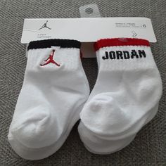 Nike Baby Socks Jordan Socks Jordan Baby Swoosh Cotton Socks Ankle Socks Black. Gray. White Socks Size 6 - 12 Months 6 Pairs Nwt Nike Baby. Nike Boys. Nike Girls. Boys Socks. Girls Socks. Nike New Born. Jordan Boys. Jordan Girls. Jordan Baby. Baby Boy Jordan Outfits, Nike Baby Clothes, Jordan Socks, Socks Nike, Jordan Boys, Socks Ankle, Red Jordans, Baby Nike