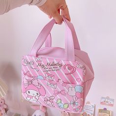 Material: PU LeatherSize: L19cm*W14cm*H16.5cmThis is a large capacityIt can hold a lunch box + mug + cutlery + paper towels + fruit (approximate estimate)It can be kept warm or cold, with a double sided pattern and small side pockets for storage. Kawaii Melody, Contact Card, Crop Top With Jeans, Aesthetic Words, Paper Towels, Vintage Grunge, Long Crop Top, Garden Toys, Animal Jewelry