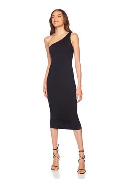 take a look at our sophisticated and sexy one arm midi dress. curated with our signature comfort stretch fabric, this dress is built to wear all night long. pair it with a strappy gold heel and match accessories to complete this style. one-should asymmetrical midi length VISTA (TM) signature comfort stretch fabric 90% nylon, 10% spandex machine washable, follow care instructions length 32" from the waist made in the USA model fit: model wears a size xs model height: 5'10" / 177.8 cm Sleek One-shoulder Dress With Asymmetrical Neckline For Date Night, Sleek One-shoulder Dress For Date Night, Sleek One Shoulder Dress For Night Out In Spring, Sleek One Shoulder Dress For Spring Night Out, Sleek One Shoulder Bodycon Midi Dress, Sleek One-shoulder Party Midi Dress, Asymmetrical Midi Dress For Date Night, Sleek One Shoulder Midi Dress For Spring, Sleek One Shoulder Dress With Asymmetrical Neckline For Summer