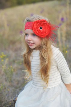 Glam up your photoshoot or just your trip to the store with this floral, feather headband designed with a stretchy elastic lace band for a stay-put fit. ♥ Spot clean ♥ Due to each headpiece being handmade, not all headbands will look exactly like the photo shown. This makes each headpiece more unique.   ♥ Please Note: Our headpieces may contain small parts, always supervise little ones when they are wearing our products. Adjustable Feather Trim Headband, Red Adjustable Flower Hair Accessories, Pom Pom Headband, Boho Flower Crown, Comfortable Headbands, Lace Headband, Headband Flower, Lace Bands, Feather Headband