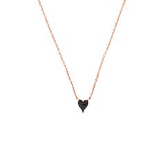 MaterialsGold, Black Diamond DescriptionUp for sale is a beautiful 14K Gold Pavé Heart Black Diamond Necklace. Specifications:-Model #: SC5505013010-Metal Type: Rose, Yellow, and White Gold-Metal Purity: 14K-Total Diamond Weight: 0.06 carats approx.-Pendant Height: 6MM-Color: Black-Clarity: SIBrief Overview:-Free Chain Included-14 Day Return Policy-Conflict Free Diamonds-Satisfaction Guarantee-Black Velvet Box Included W/ Purchase. *NO REFUNDS OR EXCHANGES ON CUSTOM ORDERS. ORDER CANCELLATIONS MUST BE DONE WITHIN 24HRS OF THE TIME IT WAS PURCHASED.* Satisfaction Guarantee:David's House of Diamonds is dedicated to bring you a pleasant no-hassle online buying experience. All of our Jewelry come with a 14 days money back guarantee. If for any reason you are not completely satisfied, please co Yellow Gold Necklace With Black Diamonds As Gift, Black Diamond Necklace With Single Cut Diamonds As Gift, Black Heart-shaped Necklace For Formal Occasions, Black Heart-shaped Formal Necklace, Luxury Black Heart Pendant Necklace, Formal Black Heart-shaped Necklace, Formal Heart-shaped Yellow Gold Diamond Necklace, Luxury Black Heart Pendant Jewelry, Classic Black Diamond-cut Necklace