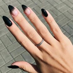 PRICES MAY VARY. Black nails are made of high quality non-toxic and odorless acrylic, will not hurt your hands. Medium length fake nails include 24pcs nails and different 12 size,so easy to get the suitable size that fits your every finger. Press on nails are easy to trim and file in any length and shape as you like. Natural nails are perfect for any occasion,like wedding,party,ceremony and other special occasions.And great gift for girlfriend,mother,and sister. If you have any trouble after recieving full cover false nail, don't forget to contact with us! We'll do our 100% effort to make you satisfied! Welcome to Ursumy！  ❤Ursumy originated in 2001. We have focused on the design and production of false nails for 19 years.     ❤Ursumy's aim is to put the customer first. Ursumy means You Ar Nagel Tips, Manicure Tips, Nail Type, Fake Nails With Glue, Almond Nails Designs, Nail Length, Girls Nails, Beauty Nail, Nail Art Hacks