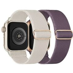 Soft & Flexible: Apple Watch Bands for women men are made from stretchy nylon materials, which can prevent skin from irritation rash, breathable, durable. Allowing sweat to escape, drying fast and easy to clean -- A great alternative to silicone bands for exercise. Secure & Elastic: It's a stretched Apple Watch strap with slim stainless steel slider buckle allows you to adjust extremely easily the size of the loop as you wish. Fits your wrist comfortably without constriction. (Fits for wrist 4.3-8.7 inch). Fit Apple Watch - Compatible for iWatch Series 7/6/5/4/3/2/1/SE, Nike+, Sport and Edition, all models. Personalize your watch to your mood and your outfit in everyday life, highlight your unique taste. Also can be a pleasant gift for family and friends. Daily exercise - Work great all da Apple Watch Wristbands, Apple Watch Bracelets, Loop Bands, Apple Watch Accessories, Apple Brand, Apple Watch 38mm, 38mm Apple Watch Band, Braided Strap, Mens Band