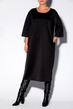 "Women Black Dress, Elegant Dress, Neoprene Dress With this beautiful Black dressing gown we introduce our new Fall Winter 2019. This minimalist neoprene dress is cut in the the brand's signature wrap silhouette that complements all body shapes. The design has straight, elegant silhouette - it is our go-to for effortless, easy-to-wear pieces. Wear your Black Neoprene Dress with sandals, high heels, elegant boots, moto boots. FABRIC : Neoprene COLOR : Black Please wash your dress in COLD water , Black Structured Dress For Fall, Black Structured Fall Dress, Black Structured Midi Dress, Sleek Black Structured Dress, Black Structured Dress With Flattering Silhouette, Structured Black Dress With Flattering Silhouette, Structured Black Midi Dress, Structured Black Dress For Work, Black Structured Dress For Work