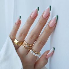 St Patricks Day Nails, Nagellack Trends, Nagel Tips, Trendy Nail Art Designs, Thanksgiving Nails, Trendy Nail Art, Chic Nails, French Manicure, Green Nails