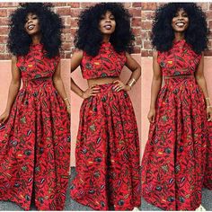 Ankara Crop top & Maxi Skirt Set by Africandressshop on Etsy Ankara Crop Top, Maxi Skirt Crop Top, Afrikaanse Mode, African Inspired Fashion, African Print Dresses, African Clothing Styles, Africa Fashion, African Style