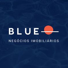 the logo for blue is shown in this image