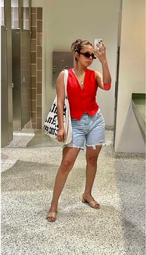 Stylish Women Vest Waist Coast For Work Causal – Boho Living Room Waistcoat Woman Outfit Casual, Waistcoat Outfits For Women, Waist Coat Outfit, Waist Coat Outfit Women, Vest And Skirt Outfit, Work Causal, Waistcoat Designs, Vest Outfits For Women, Asymmetrical Pattern