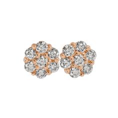 The 14k gold GALA post earrings have 7 diamonds prong set in a cluster. Approximately 6mm wide Full cut round white diamonds approximately .56 ctw Sold as pair Designed and hand forged in our studio in coastal Southern California Complimentary ShippingReturns and Exchanges California Colors, Diamond Cluster Earrings, Color Swatch, Cluster Earrings, Rose Gold Earrings, Diamond Cluster, White Diamonds, Hand Forged, Southern California