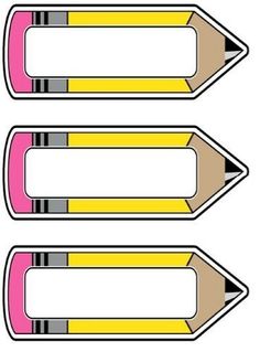 three pencils with different colors on them, one is pink and the other is yellow