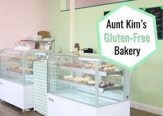 an image of a bakery with the words'gluten - free bakery '