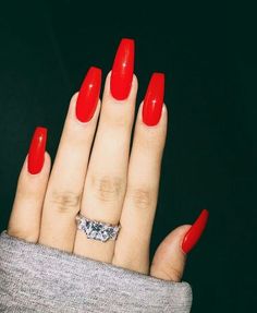 We have gathered for you some 60 cool prom nail designs which are sure to pull you out of your misery of choosing one particular design for your prom night. Red Coffin, Unghie Sfumate, Nails 2020, 2020 Trends, Manicure E Pedicure, Best Acrylic Nails, Nails Acrylic