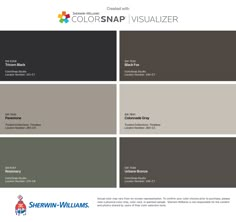 the color scheme for sherylin - williams's colorsnap visualizer