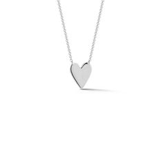 White Gold-1^Diamond Pendant Necklaces: DRD Heart Necklace in White Gold Classic Heart-shaped Sterling Silver Necklace, Minimalist Heart Cut Jewelry With Polished Finish, Minimalist Heart Cut Polished Jewelry, Classic Open Heart Jewelry For Everyday, Classic White Gold Charm Necklaces For Everyday, Classic White Gold Charm Necklace For Everyday, Classic White Gold Jewelry With Heart Charm, Timeless Heart Shaped Sterling Silver Jewelry, Timeless Heart-shaped Sterling Silver Jewelry