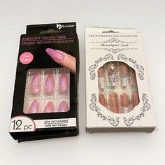 2 Acrylic Nail Kits Do-It-Yourself  Beautiful Fingernail Kits Press On New!  | eBay Acrylic Nail Kit, Pedicure Tools, Pedicure Nails, Manicure E Pedicure, Nail Kit, Manicure And Pedicure, Nail Care, Beauty Nails, Ebay Store