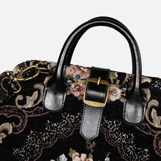 With a nod to the Victorian era, MCW’s freshly combines the classic and elegant design of the traditional carpet bag with a textural and tactile twist.The main body of the laptop bags are made with thick chenille carpets. The handles and belts are genuine leather with heavy cotton canvas lining. The laptop sleeve is made of thick padded cotton, and it is attached with elastic band and Velcro at top. On the other side of compartment there is a zipper pocket with leather window, and an organizer s Luxury Black Embroidered Shoulder Bag, Luxury Coach Satchel For Evening, Luxury Rectangular Backpack With Leather Handles, Elegant Rectangular Backpack With Leather Handles, Elegant Rectangular Backpack With Detachable Handle, Luxury Rectangular Backpack With Detachable Handle, Luxury Travel Briefcase With Adjustable Handle, Luxury Tapestry Bag With Adjustable Handle, Rectangular Tapestry Shoulder Bag For Travel