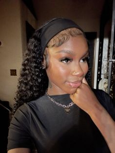 Curly Hair Headband, Mirror Pictures, Baddie Fits, Hairdos For Curly Hair, Hair Laid, 4c Hairstyles, Baddie Hairstyles, Braids Hairstyles