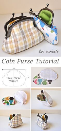 coin purse pattern with instructions to make it