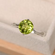 Original Engagement Rings, August Birthstone Ring, Celtic Engagement Rings, Peridot Jewelry, Bridal Engagement Rings, August Birthstone, Man Made Diamonds, Yellow Gold Engagement, Peridot Ring