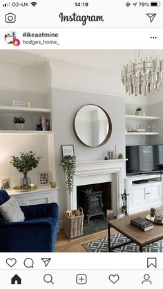 home decor Decoration Ideas For Bedroom, Alcove Ideas Living Room, Alcove Units, Log Burner Living Room, Built In Shelves Living Room, Victorian Living Room, Living Room Built Ins, Living Room Decor Fireplace, Cottage Living Rooms