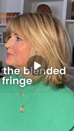 Hair - ByGregHill on Instagram: "#hairbygreghill #bygreghill #hairtutorial #haireducation #fringe #fringebangs #fringestyle #fringecut #fringecut #bangs #shorthair #shorthairideas #hairinspiration #hairinspo #hairinstagram #haircut #hairtransformation" Bob Haircut With Flipped Ends, Bobs With Fringe Bangs, Growing Out A Fringe, Lob With Fringe Fine Hair, Lisa Kudrow Hair, Hairstyles With Fringe Bangs, Blended Fringe, Shoulder Length Hair With Fringe, Bridget Bardot Bangs