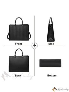 Bird in Bag - Womens 15.6-Inch Laptop Tote Bag Briefcase Business Office Bag Commuter Tote Handbag Portable Top Handle Bags For Office, Portable Top Handle Office Bag, Office Top Handle Portable Bags, Rectangular Laptop Bag For Office, Portable Rectangular Laptop Bag For Office, Portable Rectangular Office Laptop Bag, Modern Portable Office Bag, Portable Rectangular Satchel For Office, Office Laptop Shoulder Bag