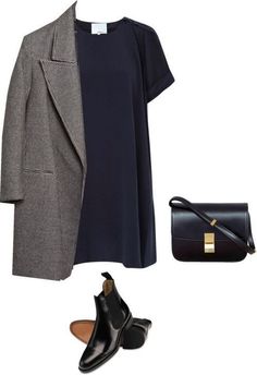 Minimalisticky Chic, Client Meeting, Rok Midi, Mode Shoes, Gray Sweater, Mode Online